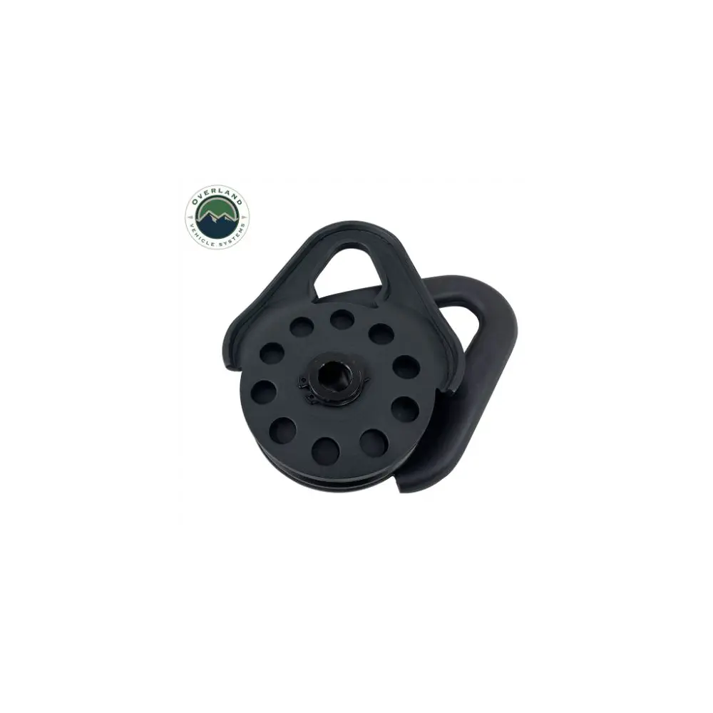 Snatch Block Heavy Duty Matte Black Steel - OVS19139805